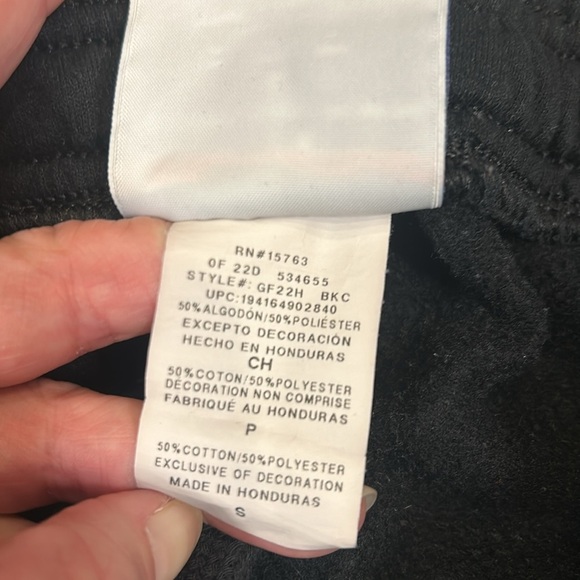 Champion Black Signature Logo Tapered Jogger Sweatpants with Elastic Cuffs / S - Picture 5 of 5